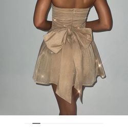 BabyBoo KATRINA MINI DRESS - GOLD SPARKLE 