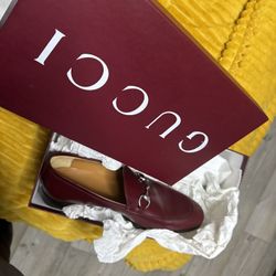  Gucci Jordaan Horsebit-detailed Leather Loafers