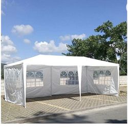 10 ft. x 20 ft. Wedding Party Canopy Tent Outdoor Gazebo with 6 Sidewalls 🤩🤩🤩New- Newww🎉🎉🎉