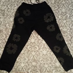 Black Denim Tear Joggers 