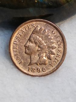 #692 *Indian 1896 one cent coin