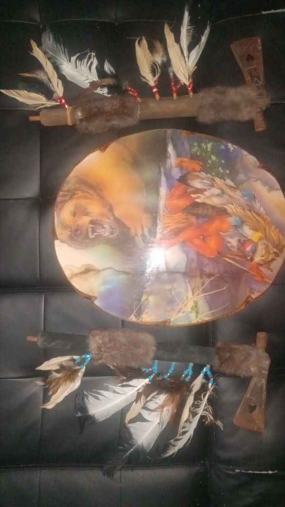 2Tomahawk PeacePipoe$100(for all 3) And1 Painting