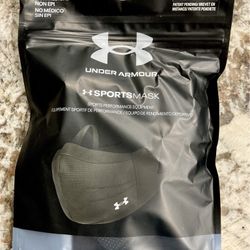 OfferUP  Under Armour UA SportsMask + ISO~Chill   Unisex Black Mask XL/XXL