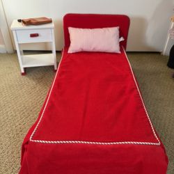 American Girl Doll Molly’s Bed And Night Stand 