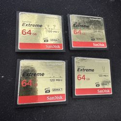 SanDisk Extreme CF Cards 64GB