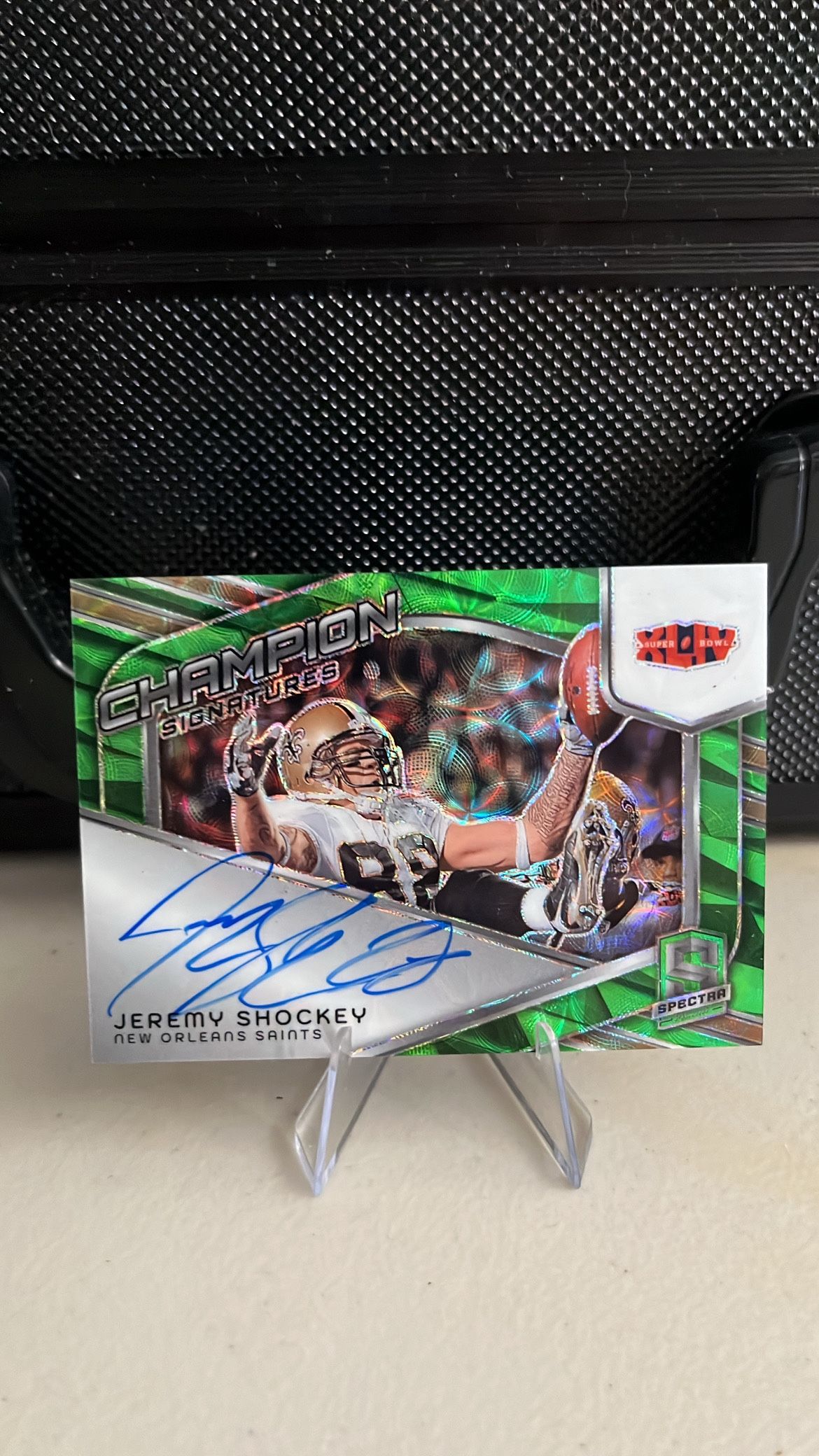 Jeremy Shockey Spectra /35 Auto New Orleans Saints