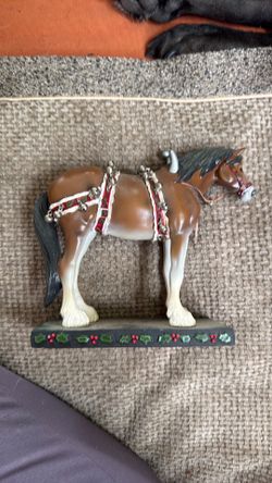 The Trail of painted ponies Christmas Clydesdale