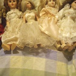 Genuine Porcelain Dolls. Victorian Seasons Brand.