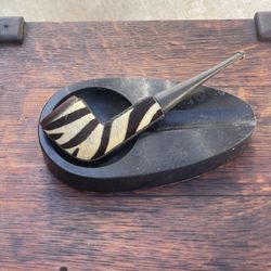 Vintage French Gothic Zebra Pipe