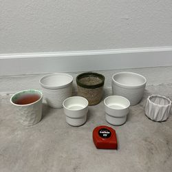 Decorative Plant Pots, Ceramic/Plastic/Straw