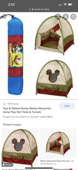 Mickey Mouse Camp Play Tent