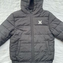 Hurley Boys Black Coat Size 7 