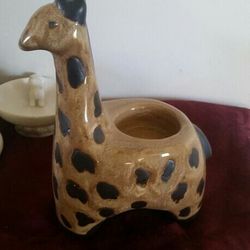 Ceramic Giraff Candle Holder