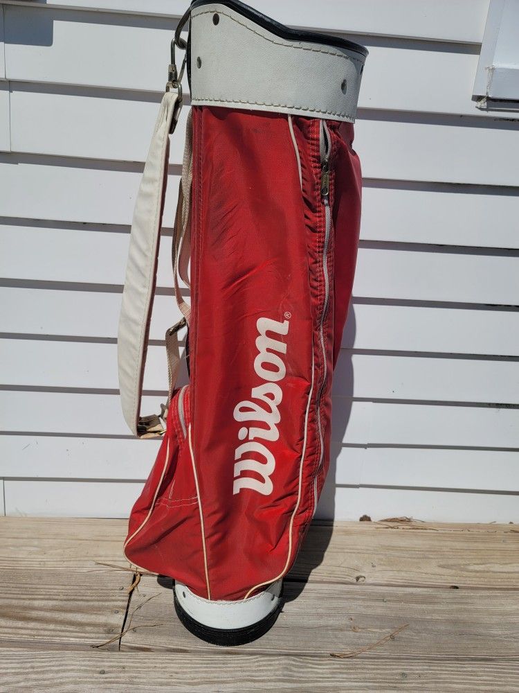 Wilson Nylon Red Golf Bag 3-Way Divider 