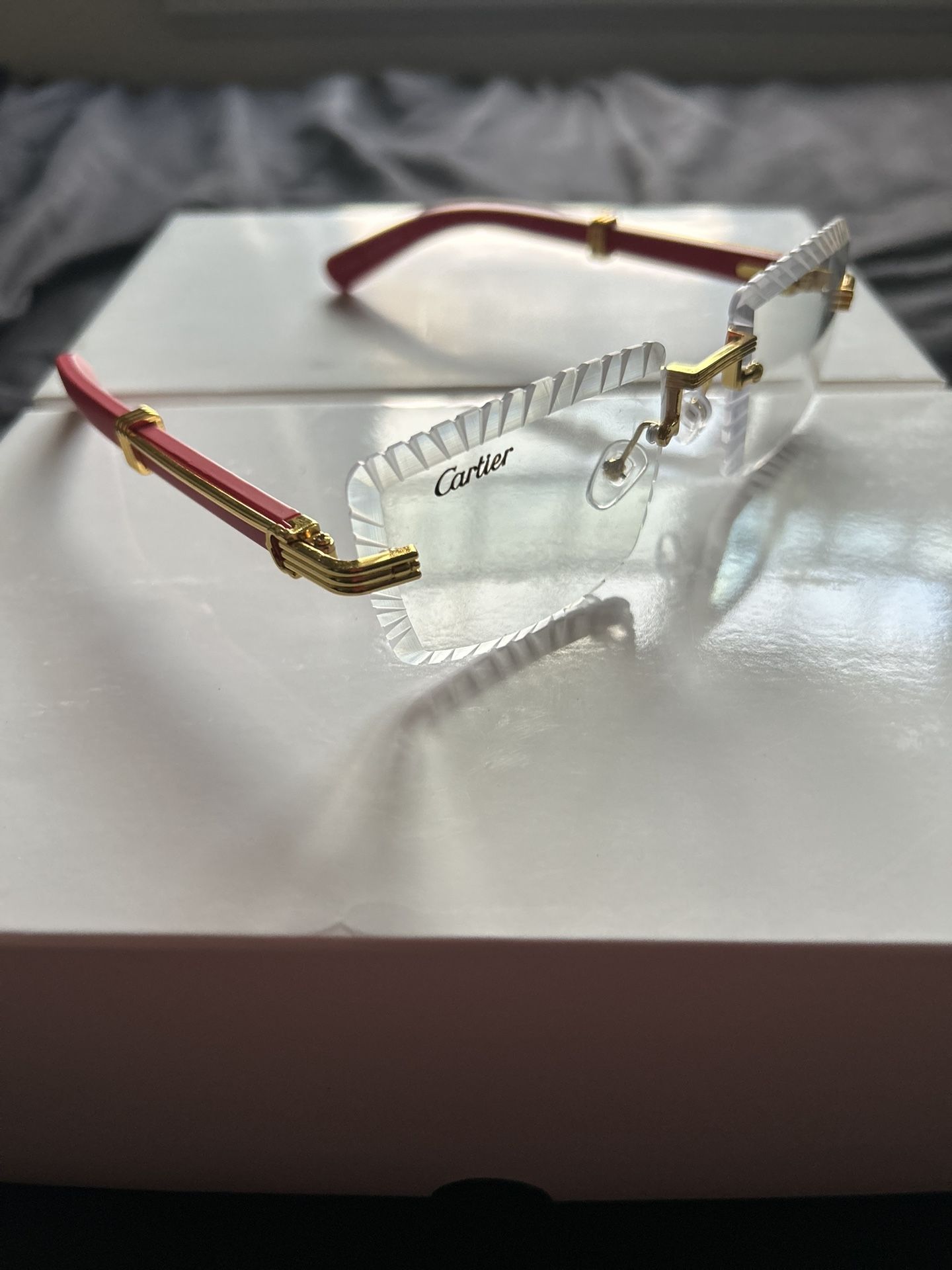 Clear Red Stick Cartier