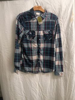 Plaid Flannel Western Snap Button Shirt