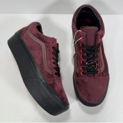 Vans X Disney Old Skool Stackform Disney 100 Poison Apple Red Sneakers Women 9