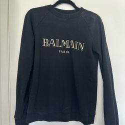 Balmain Logo Print Sweatshirt