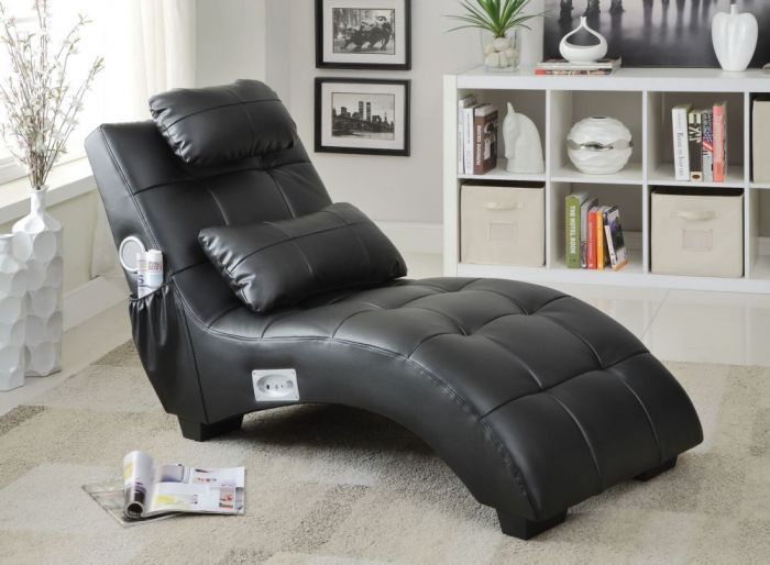SPEAKER AND BLUETOOTH CHAISE BLACK