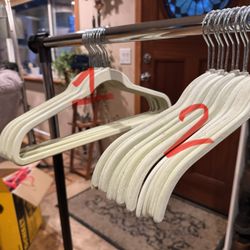 Velvet grey  non slip hangers