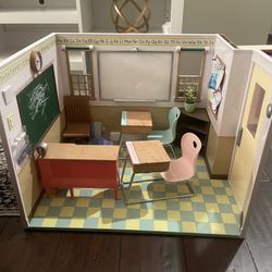 Our Generation Dolls, School House And Food Truck