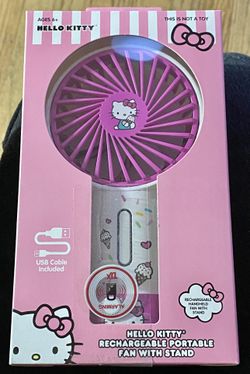Hello Kitty Portable Fan w/ Stand