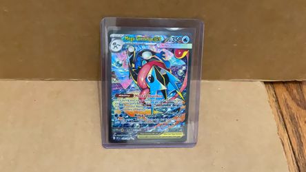 Mega Greninja EX Pokémon Card in Hard Case