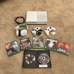 XboxOne S Bundle (6 Games, 2 Controllers, & Headset)