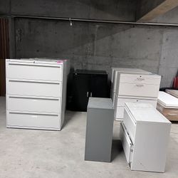 Filing cabinets, 4 drawer and 2 drawer, filing cabinets,office supplies, office furniture