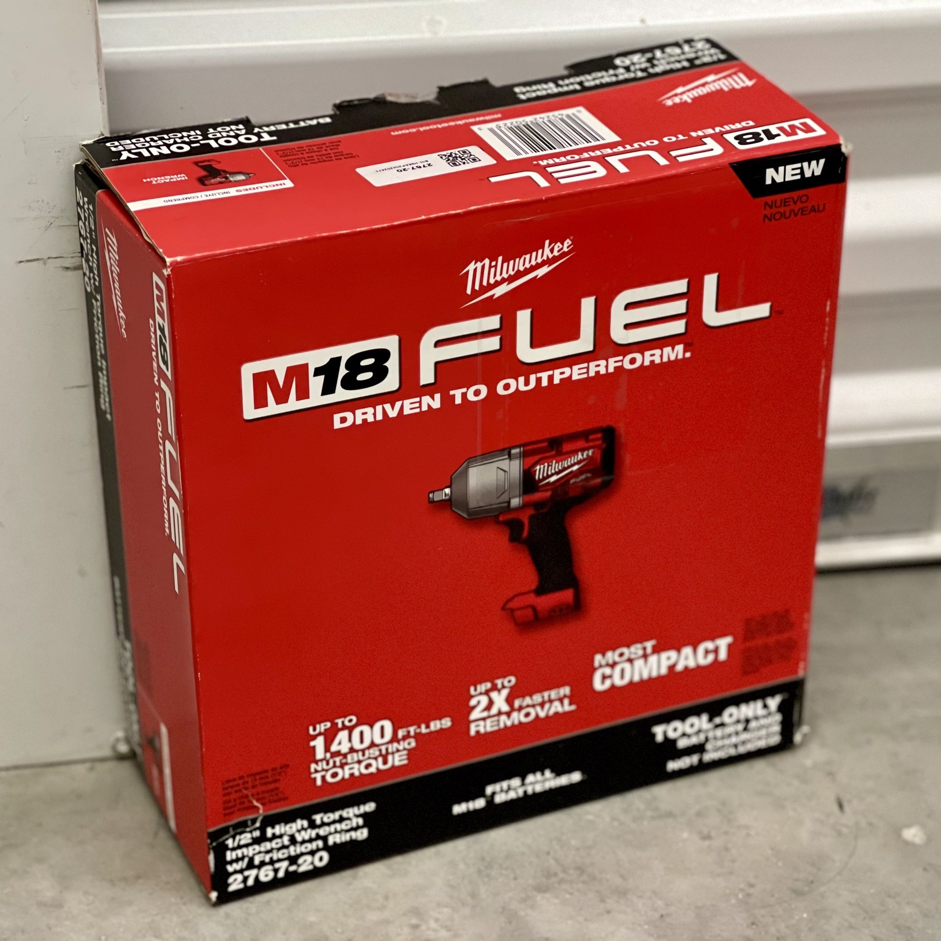 Milwaukee M18 FUEL 1/2” impact wrench with friction ring