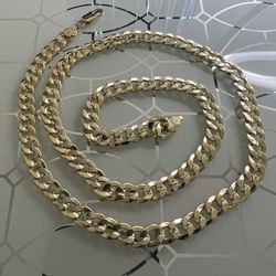 Cuban Gold Plated Men’s Chain Necklace 24” 7mm