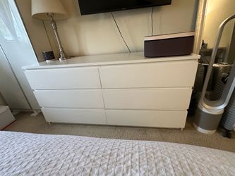 IKEA White 6 Drawer Cabinet