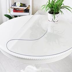 NWT 60" Round Clear Table Protector Pad
