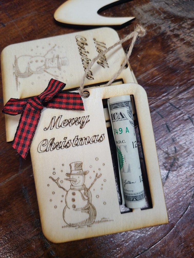 Christmas Money Gift Ornamet Pack Of 5