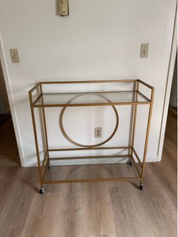 Gold bar cart