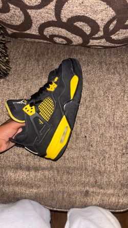 Jordan fours black and yellow thunders