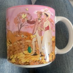 Disney Merry Poppins Mug Made In Japan Ver Rare 90s Vintage