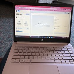 Hp Windows 14” Pink Laptop 