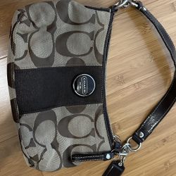 Coach Signature Stripe Demi Shoulder Bag