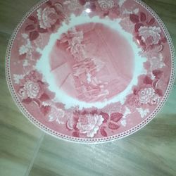 Antique royal Worcester group plate