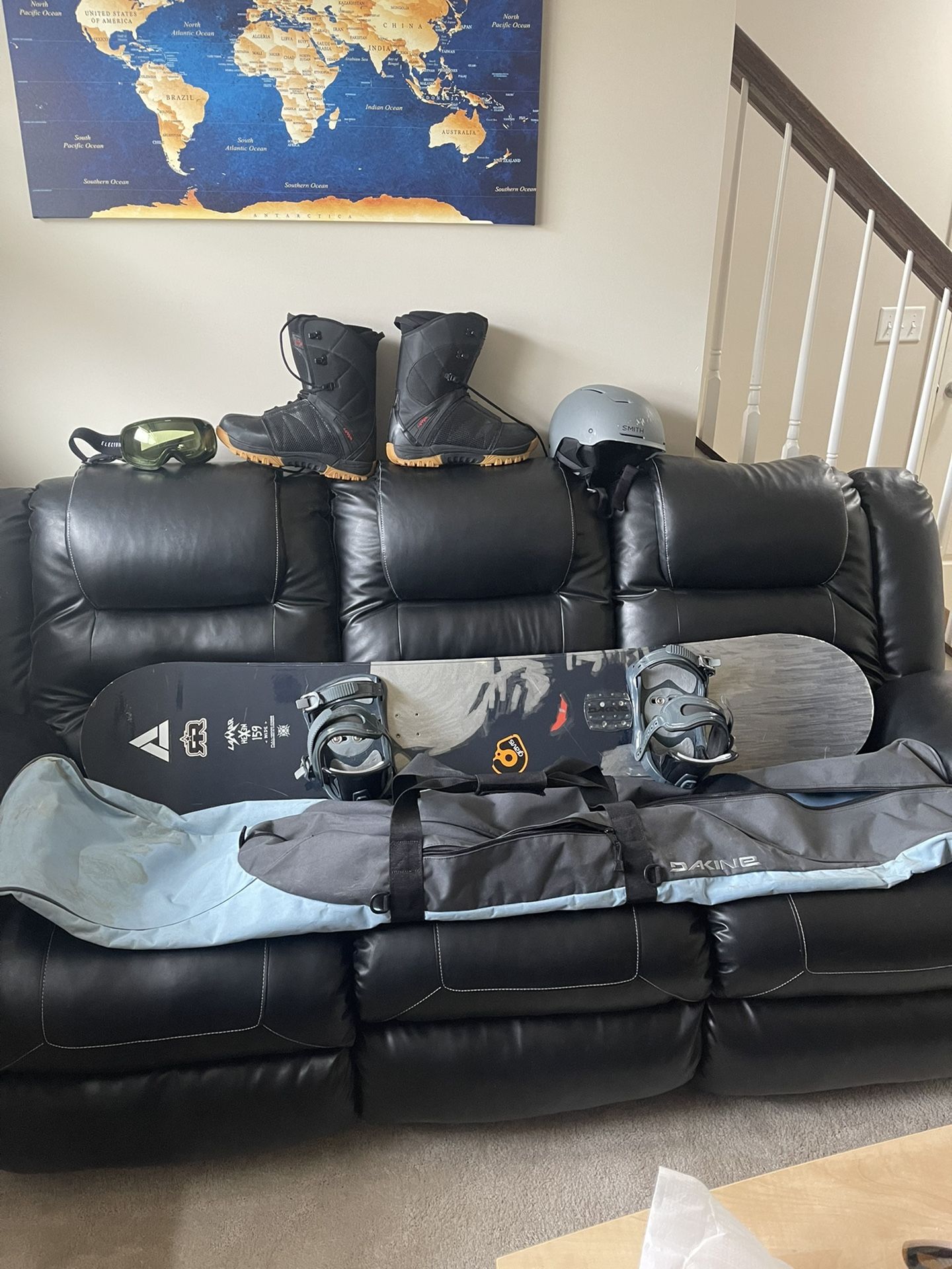 Lamar Snowboard, Liquid Bindings, Lamar Boots & Equiptment