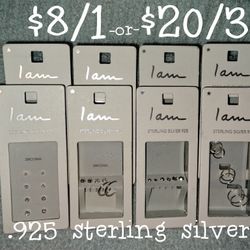 Brand New Sterling Silver & CZ Earrings!