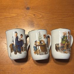 Norman Rockwell collectible mugs