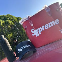 Louis Vuitton X Supreme Neverfull With Pouch