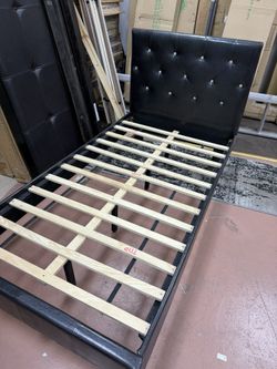 Twin Size Leather Frame