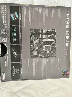 Asus Prime H610M-A D4 CSM LGA 1700 (New And Seal Packed)