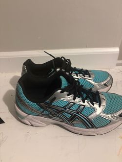 ASICS Running Sneakers Teal Silver Black
