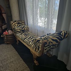 Zebra chaise custom made