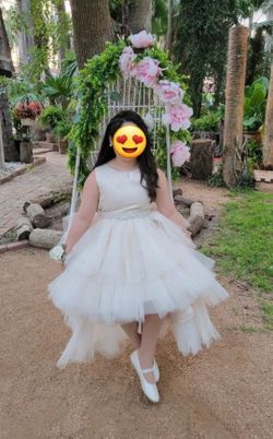 Girl Ivory Dress Size 16!
