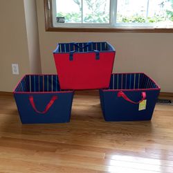 3 X-Large Toy Boxes Closet Organizers